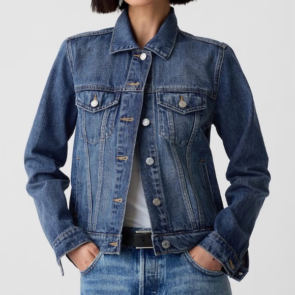 GAP Jackets & Blazers - Gap Icon Jean Jacket Dark Indigo XXL Women’s Like New All Seasons Classic Blue